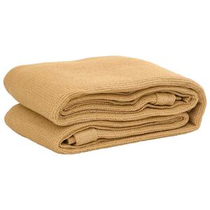 vidaXL Килим за палатка, пясъчно, 250x300 см, HDPE