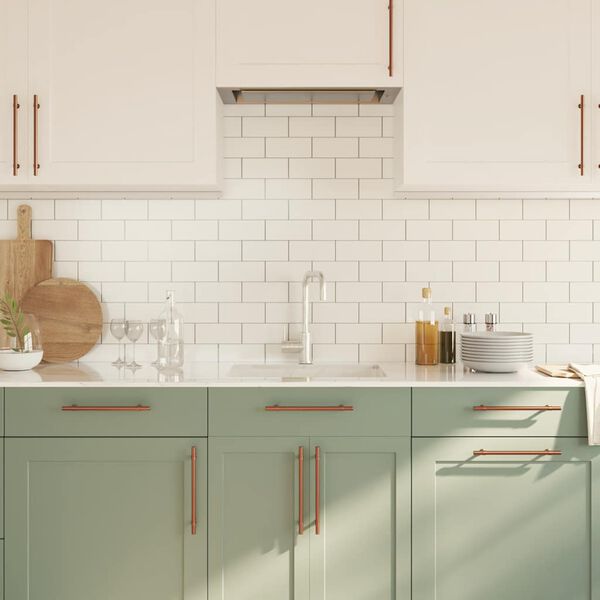 vidaXL Дръжки за шкафове, 5 бр, бронз, 192 мм, неръждаема стомана