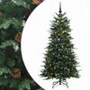 vidaXL Изкуствено коледно дърво с хингед 120 см 150 LED светодиода