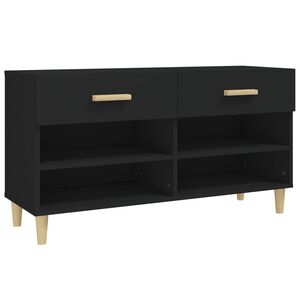 vidaXL Шкаф за обувки, бял, 102x35x55 см, инженерно дърво