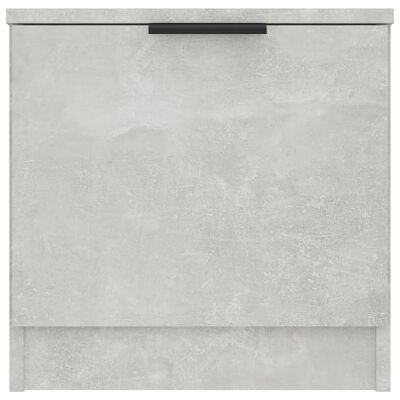 vidaXL Нощно шкафче, бетонно сиво, 40x39x40 см