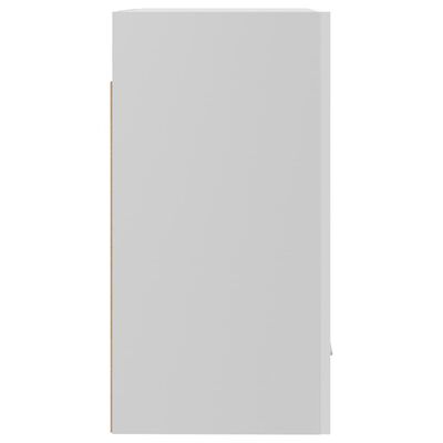vidaXL Висящ шкаф, бял гланц, 50x31x60 см, ПДЧ
