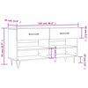 vidaXL Пейка за обувки, кафяв дъб, 102x35x55 см, инженерно дърво