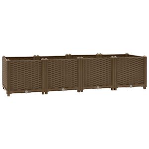 vidaXL Повдигната леха 160x40x38 см, полипропилен