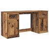 vidaXL Маса с шкаф Старо дърво Инженерна дървесина 154,5 x 50 x 75 см