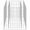 vidaXL Габион повдигната леха, поцинкована стомана, 90x50x50 cм