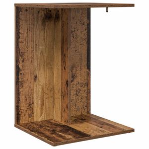 vidaXL Странична маса Старо дърво 45 x 40 x 62,5 см Инженерно дърво