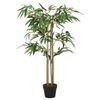 vidaXL Изкуствено бамбуково дърво 380 листа 80 см зелено