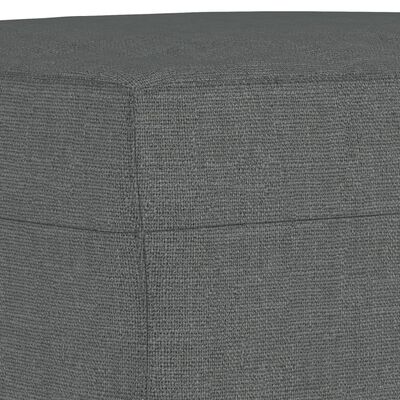 vidaXL Комплект дивани 4 части с възглавници тъмносив текстил