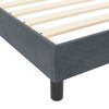 vidaXL Легло с пружинирана основа Тъмносив 140 x 200 cm Кадифе