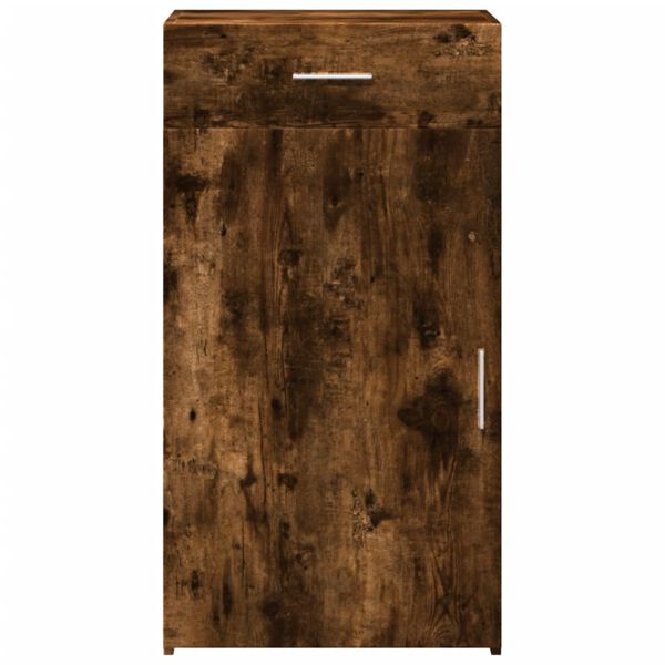 vidaXL Сайдборд, опушен дъб, 50x42,5x93 см, инженерно дърво