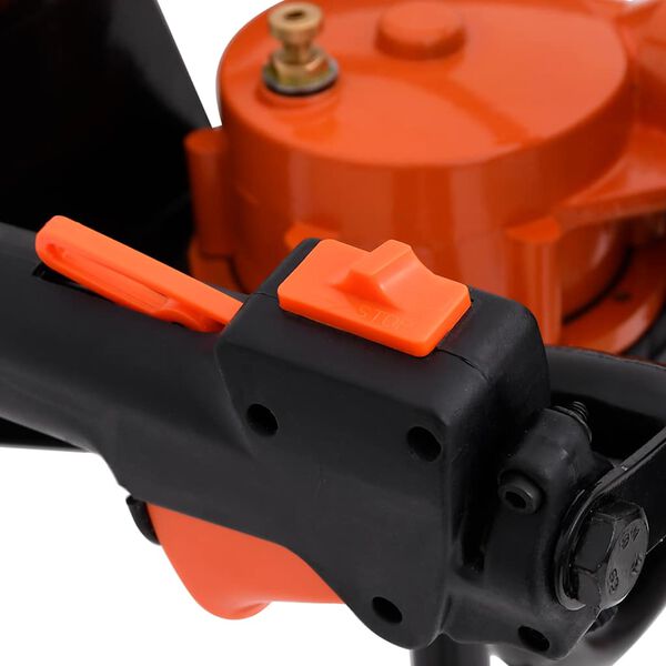 vidaXL Комплект моторен свредел за пробиване на земя, стомана