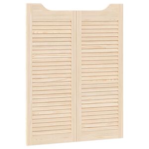 vidaXL Врати с люлеещо се отваряне 2 бр. 100 x 40 cm Натурално