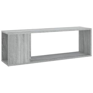 vidaXL ТB шкаф, сив сонома, 100x24x32 см, инженерно дърво