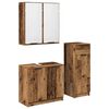 vidaXL Комплект мебели за баня 3 бр. Старо дърво 64,5 x 33,5 x 59 см