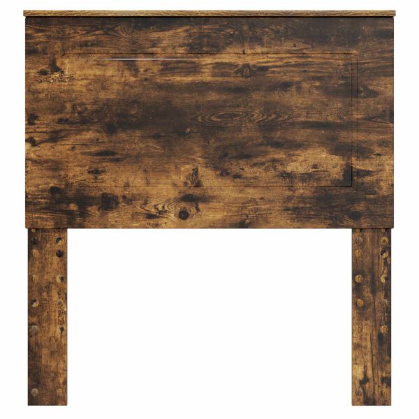 vidaXL Облегалка за глава Пушена Дъб Инженерен дървен материал