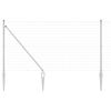 vidaXL Ограда с пост Сребрист 1 x 10 m Стомана