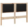 vidaXL Облегалка за глава Друг Кафяво 120 cm Борово дърво масив