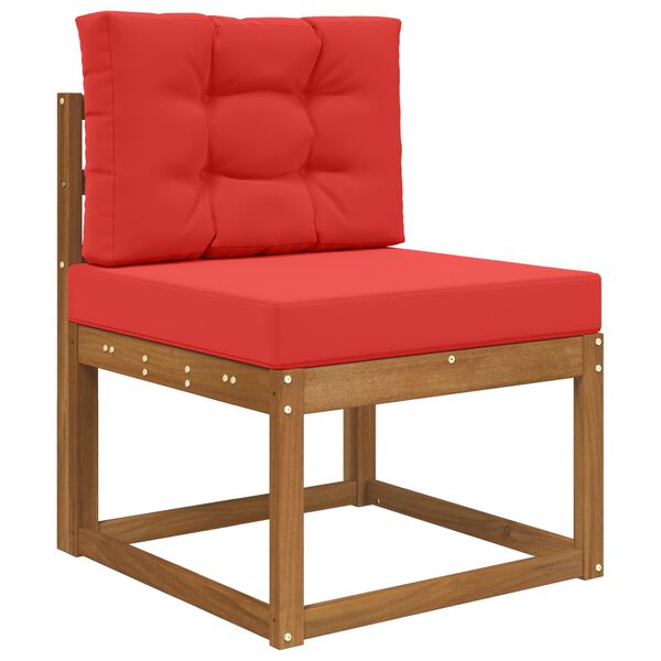 vidaXL Възглавница за диван на открито 2 pcs Червено Полиестер