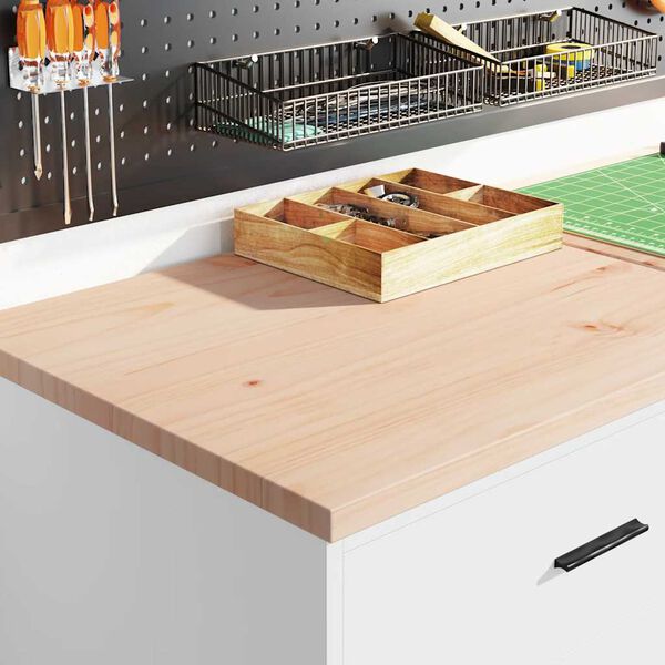 vidaXL гаражни шкафове, 2 бр, бели, инженерно дърво