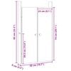 vidaXL Кухненска врата MEPPEL 2 pcs Крем 50 x 9 x 82 см
