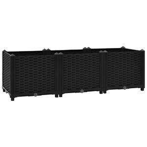 vidaXL Повдигната леха, 120x40x38 см, полипропилен