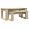vidaXL Комплект кафе маса 2 бр. Сонома дъб 100 x 50 x 42 см