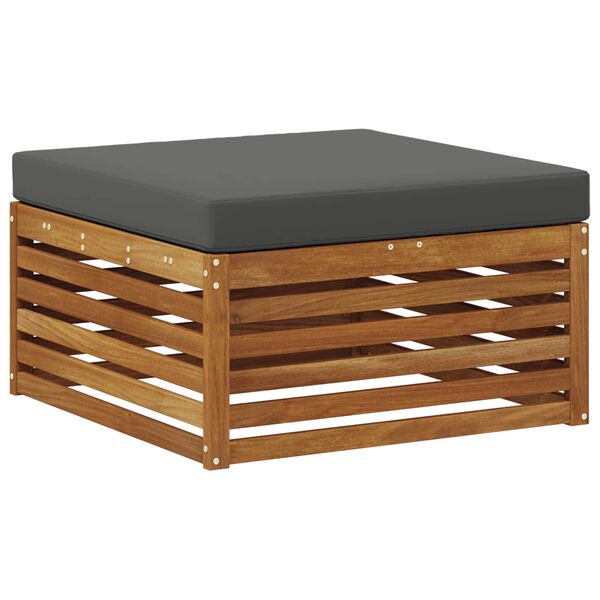 vidaXL Комплект дивани за открито 4 pcs Натурален и Антрацит