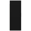 vidaXL Окачен стенен шкаф, черен, 69,5x34x90 см