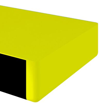 vidaXL Ъглов протектор жълто и черно 6x2x101,5 см PU