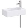 vidaXL Мивка за баня Хром 45,5 x 25,5 x 13 см Метал