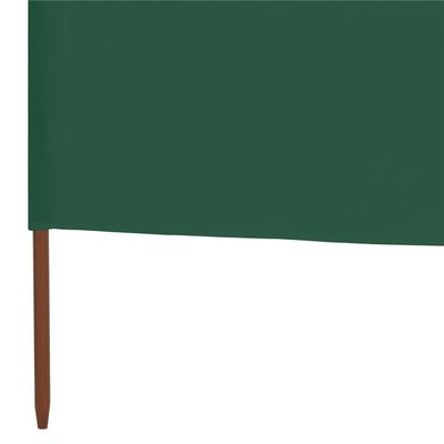 vidaXL Параван против вятър от 6 панела, текстил, 800x160 см, зелен