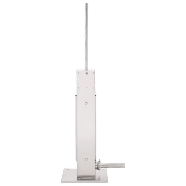 vidaXL Ръчна пълначка за наденици, сребриста, 7 л, неръждаема стомана