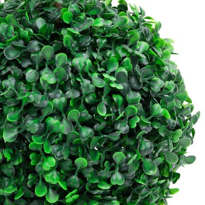 vidaXL Изкуствен чемшир във формата на топка със саксия, зелен, 60 см