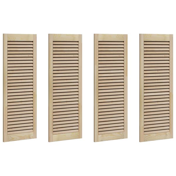 vidaXL Врата за шкаф с врата 4 pcs Естествен 140.5 x 2 x 59.5 см