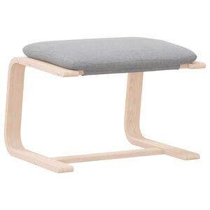 vidaXL Табуретка, светлосива, 51x41x40 см, текстил