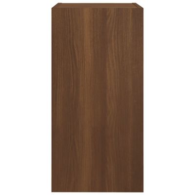 vidaXL ТB шкаф, кафяв дъб, 30,5x30x60 см, инженерно дърво