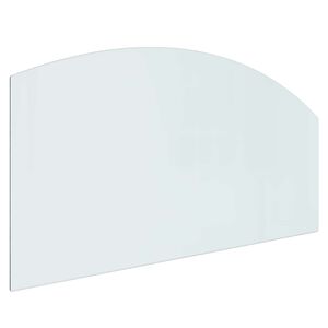 vidaXL Стъклена плоча за камина Прозрачен 120 x 60 cm Стъкло
