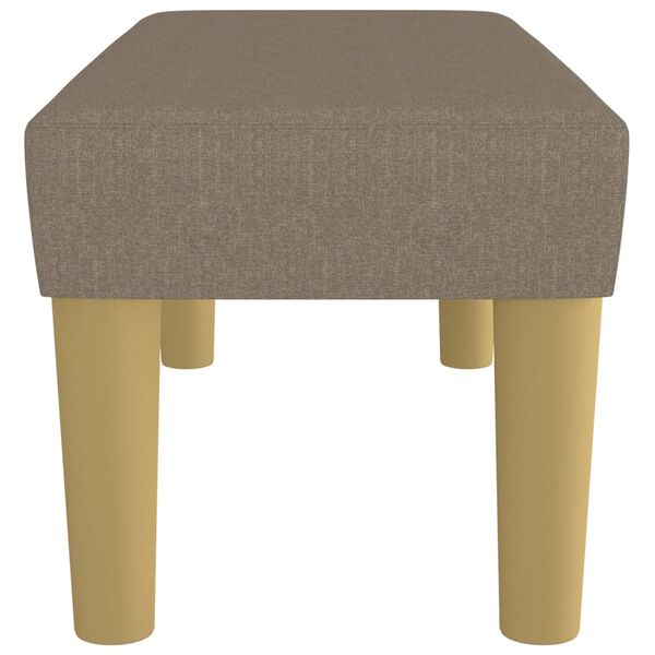 vidaXL Пейка, таупе, 70x30x30 см, плат