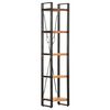 vidaXL Библиотека с 5 рафта, 40x30x180 см, акация масив