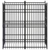 vidaXL Дворна клетка за кучета, стомана, 1,84 м&sup2;
