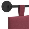 vidaXL Висяща табла На райета Виненочервен 210 x 55 x 5 см текстил
