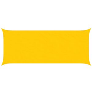 vidaXL Слънчево платно за сянка Жълто 6 x 2,5 м 100% полиестер Оксфорд