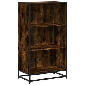vidaXL Библиотека, опушен дъб, 60x35x107,5 см, инженерно дърво