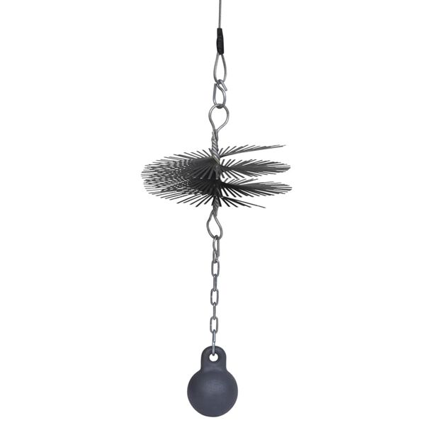 Кръгла четка за почистване на комин, диаметър 20 см