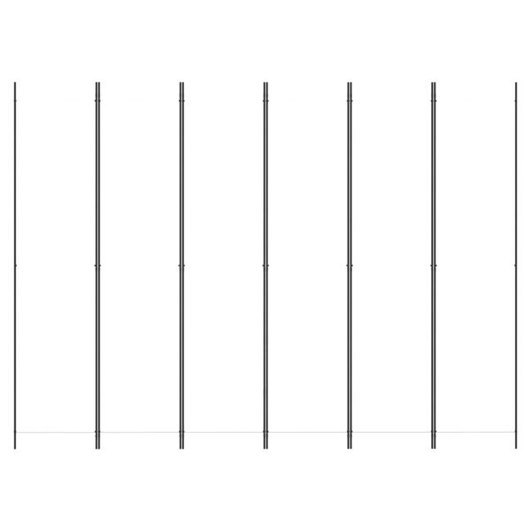 vidaXL Параван за стая, 6 панела, бял, 300x220 см, текстил