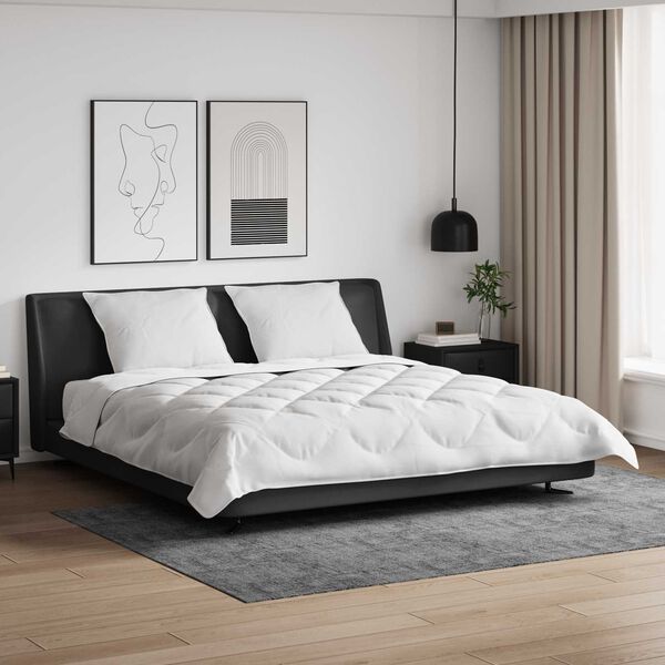 vidaXL Дюна с Възглавници с възглавница 3 pcs Бяло Микрофибър