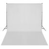 vidaXL Фотографски комплект за студио, комплект лампи, фон и рефлектор