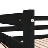 vidaXL Разтегателно дневно легло, без матрак, черно, 90x190 см