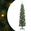 vidaXL С изкуствено коледно дърво с 300 LED светодиода Зелен 180 cm
